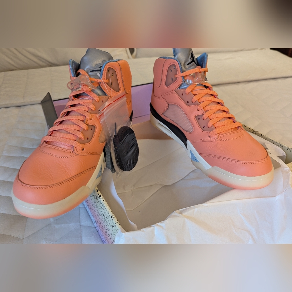 DV4982-641 Nike Air Jordan 5 Retro DJ Khaled We The Best Crimson Bliss (Men's) - Picture 5 of 16